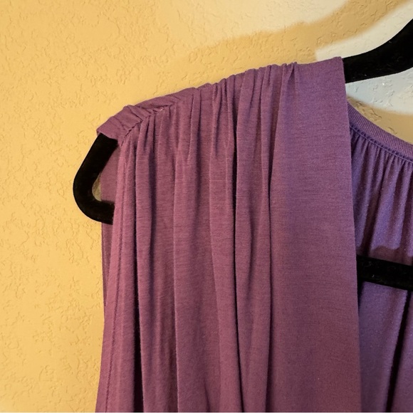 Elegant stretch Purple Women's Dress - Picture 5 of 9